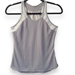 NIKE DRI-fit Lavender & White Color Block Racerback Tank